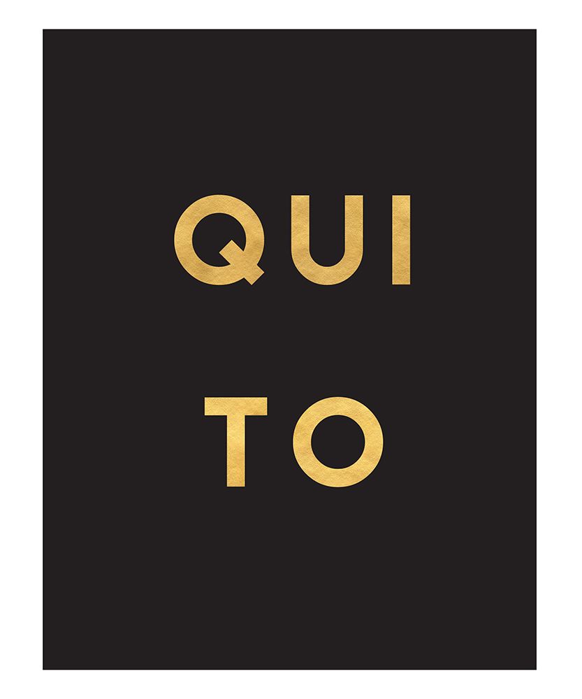 1 Gold On Black City Names 70 art print by Emiliano Deificus for $57.95 CAD