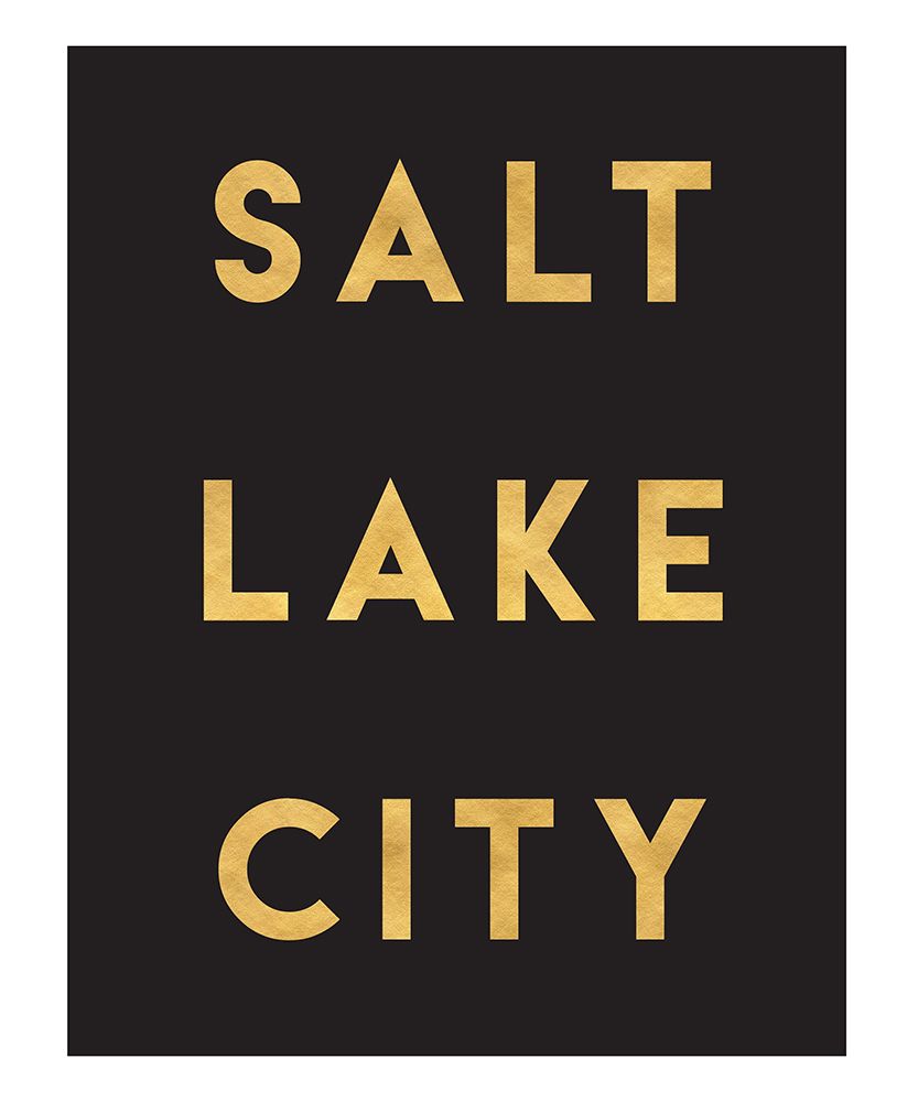 1 Gold On Black City Names 73 art print by Emiliano Deificus for $57.95 CAD