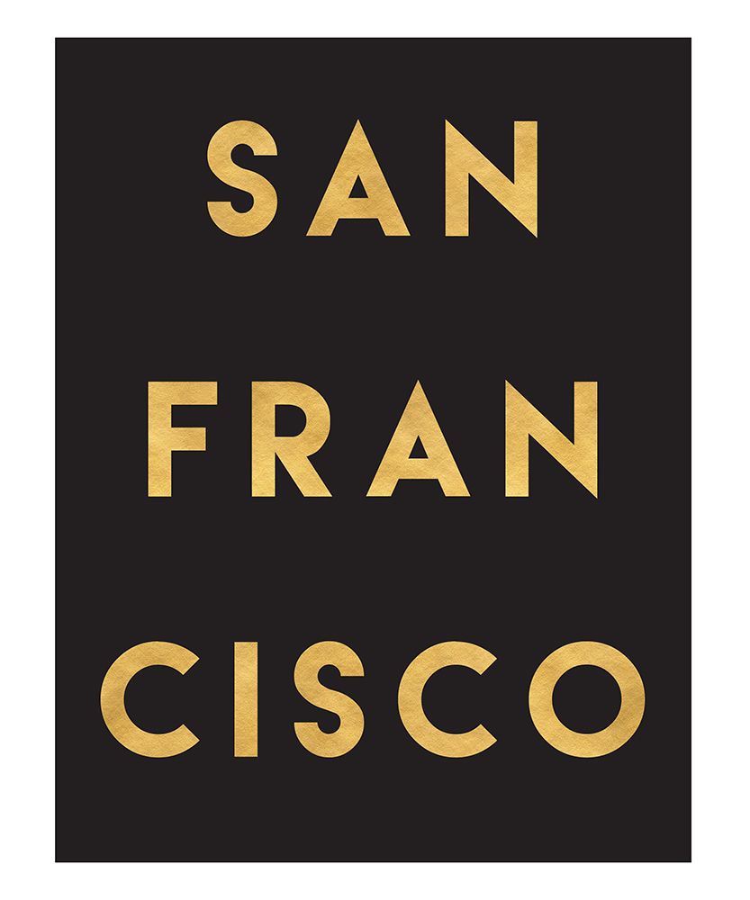 1 Gold On Black City Names 75 art print by Emiliano Deificus for $57.95 CAD