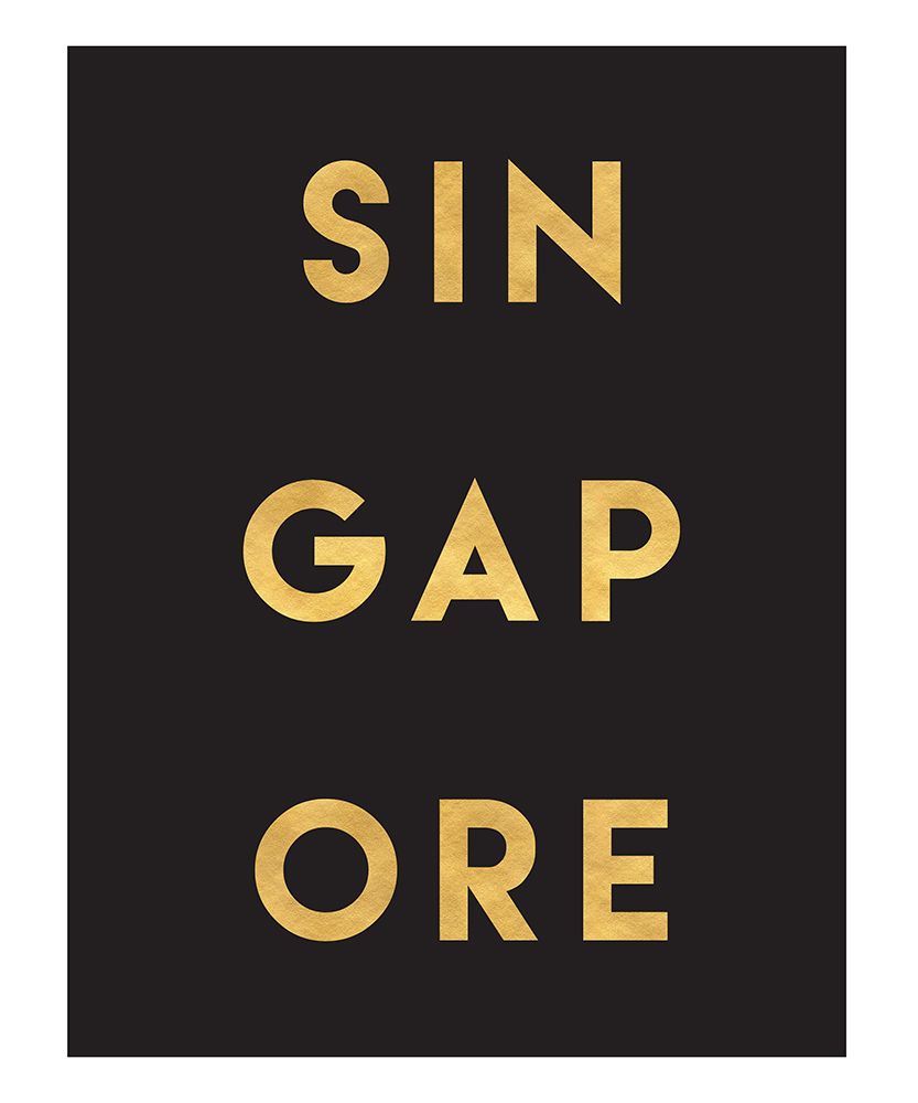 1 Gold On Black City Names 81 art print by Emiliano Deificus for $57.95 CAD