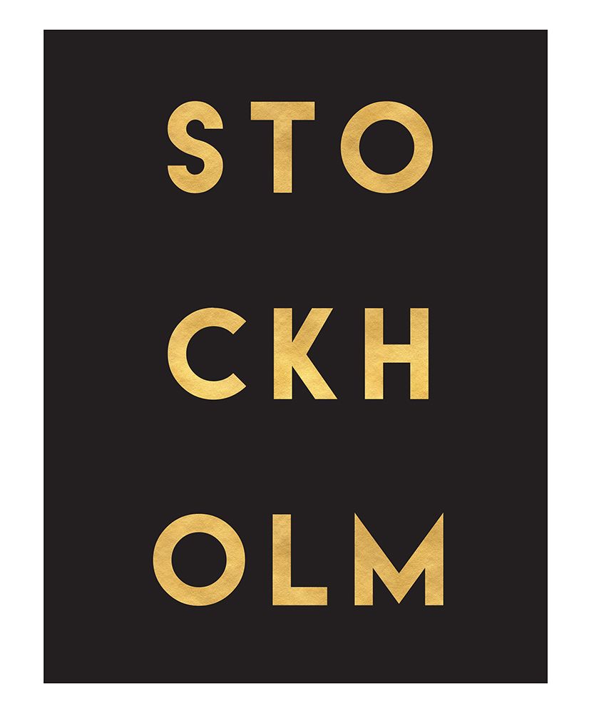 1 Gold On Black City Names 83 art print by Emiliano Deificus for $57.95 CAD