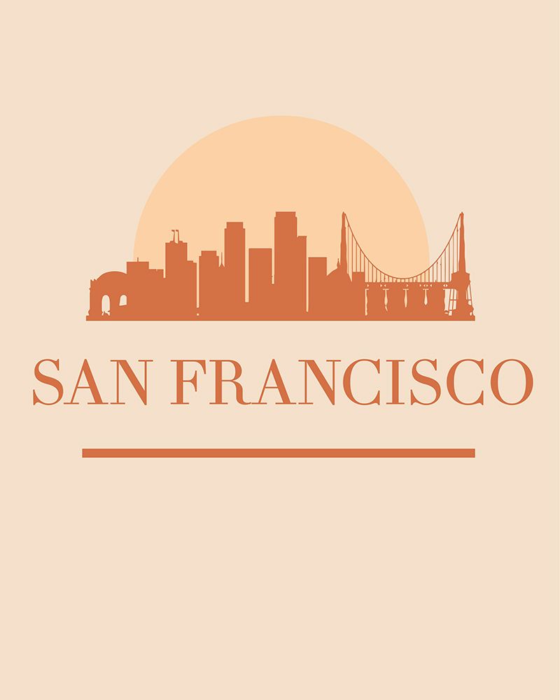 Black Skyline Earth Tone 75 art print by Emiliano Deificus for $57.95 CAD