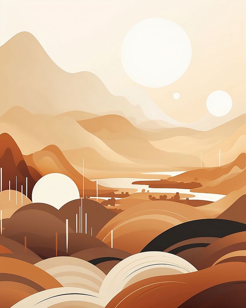 Anti Gravity Desert.png art print by Emiliano Deificus for $57.95 CAD