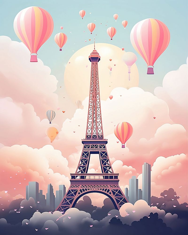 Paris In Pastel.png art print by Emiliano Deificus for $57.95 CAD