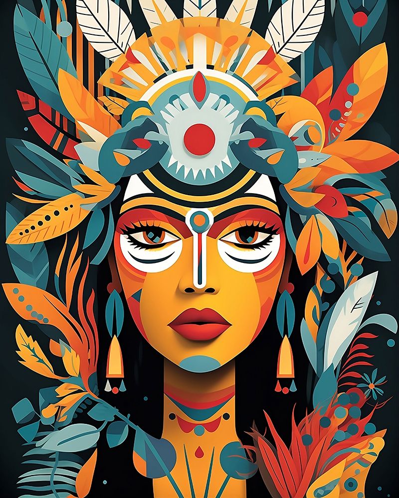 Native Beauty.png art print by Emiliano Deificus for $57.95 CAD