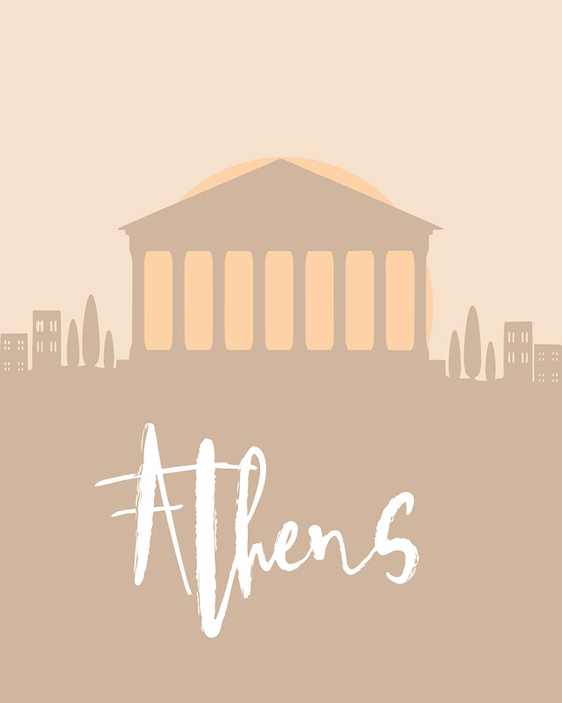 Skyline Earth Tone 2 05 art print by Emiliano Deificus for $57.95 CAD
