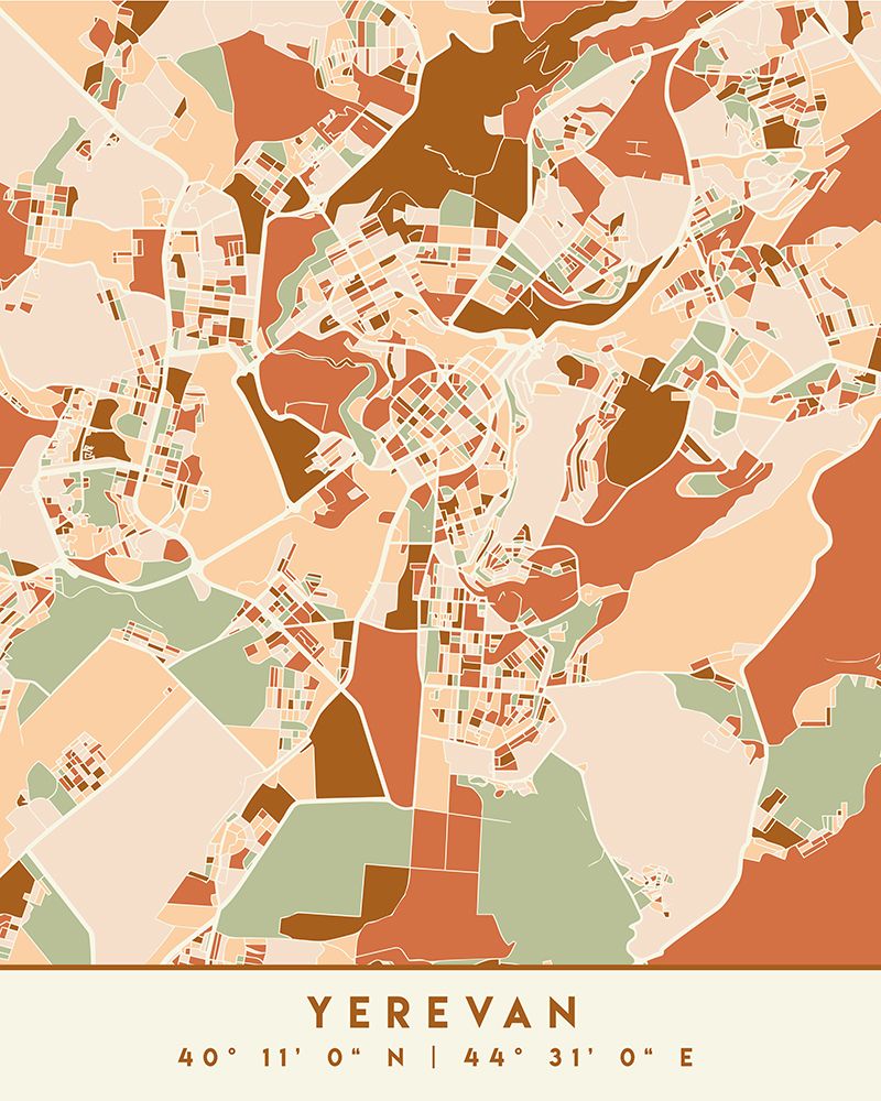 Black Maps Earth Tones 94 art print by Emiliano Deificus for $57.95 CAD
