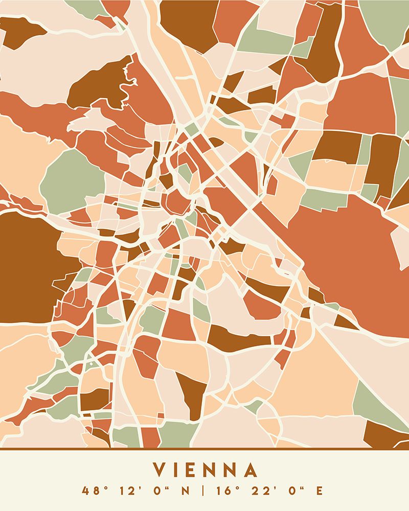 Black Maps Earth Tones 92 art print by Emiliano Deificus for $57.95 CAD