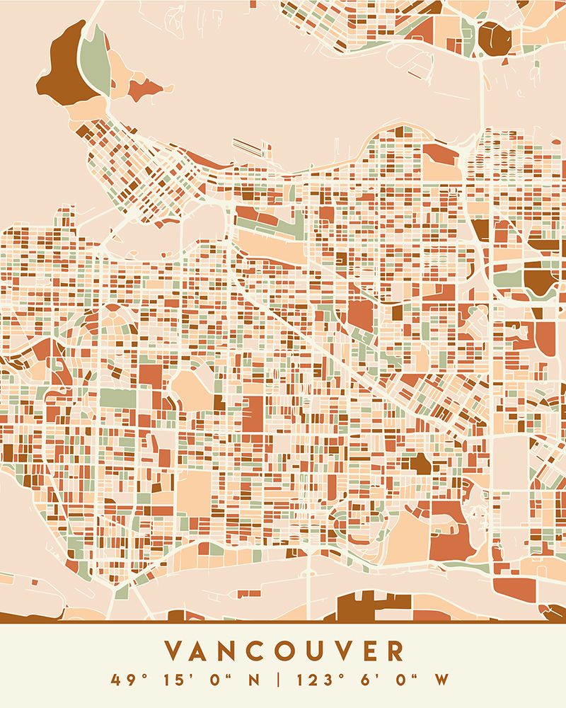 Black Maps Earth Tones 90 art print by Emiliano Deificus for $57.95 CAD