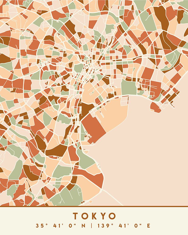 Black Maps Earth Tones 88 art print by Emiliano Deificus for $57.95 CAD
