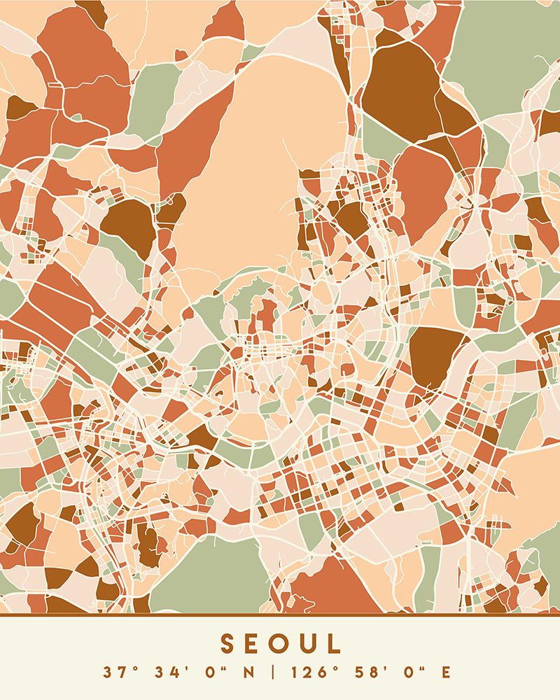 Black Maps Earth Tones 79 art print by Emiliano Deificus for $57.95 CAD