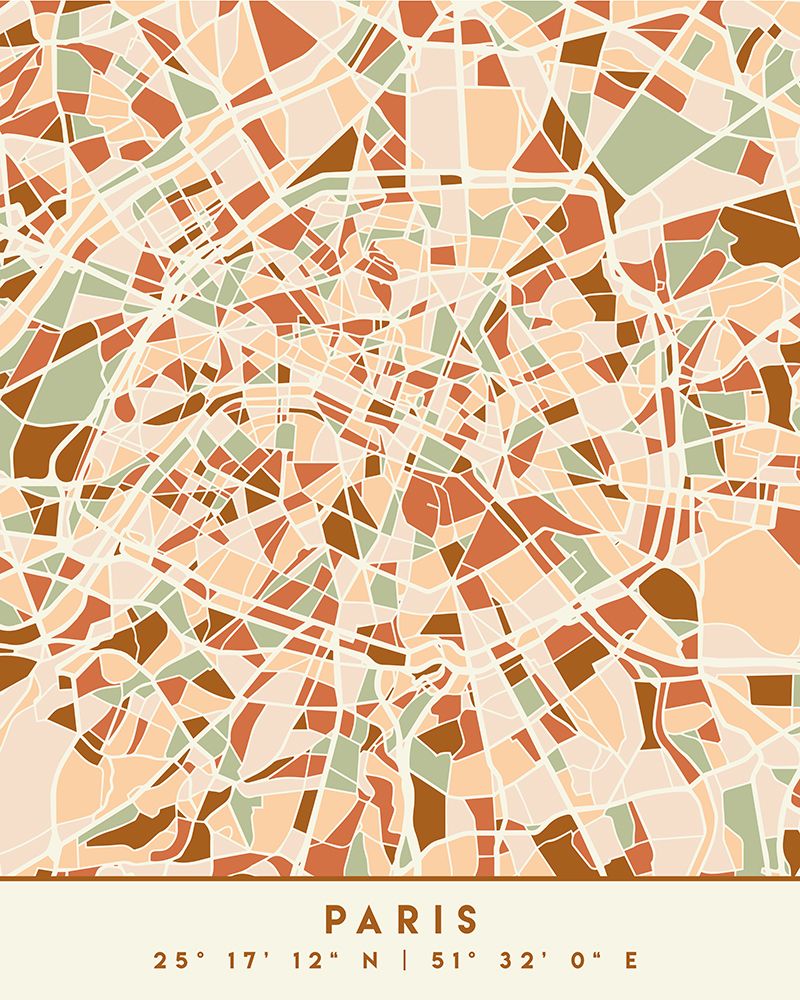 Black Maps Earth Tones 64 art print by Emiliano Deificus for $57.95 CAD