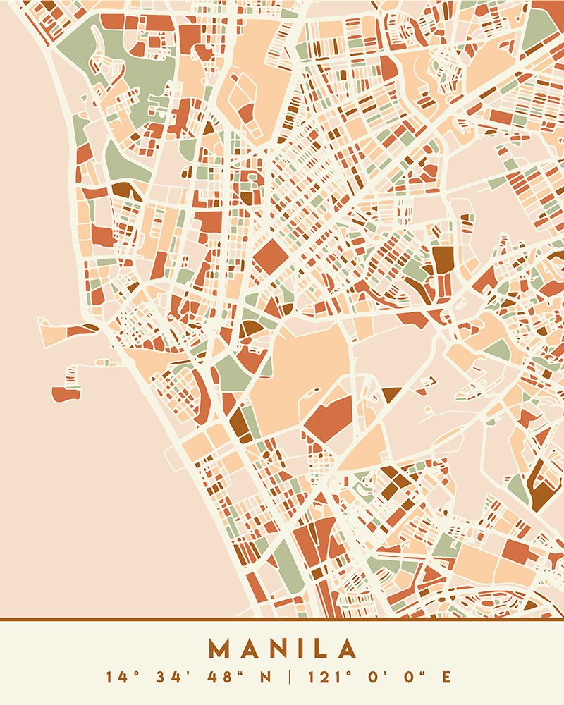 Black Maps Earth Tones 46 art print by Emiliano Deificus for $57.95 CAD