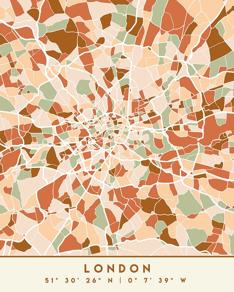 Black Maps Earth Tones 41 art print by Emiliano Deificus for $57.95 CAD