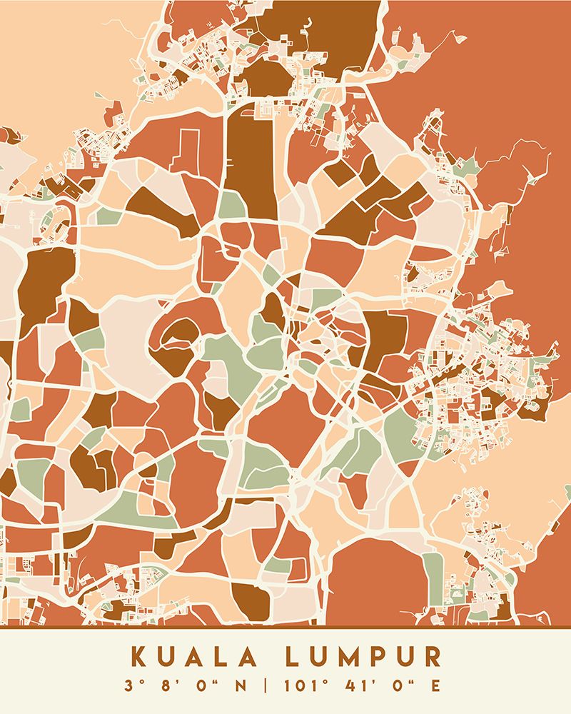Black Maps Earth Tones 37 art print by Emiliano Deificus for $57.95 CAD