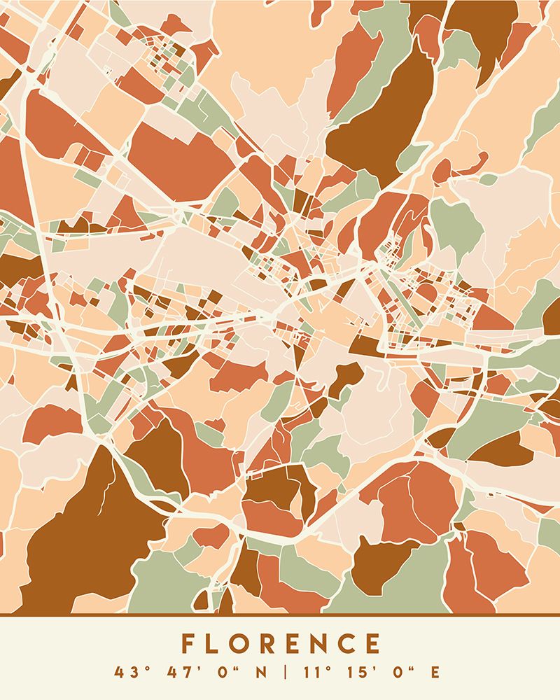 Black Maps Earth Tones 30 art print by Emiliano Deificus for $57.95 CAD