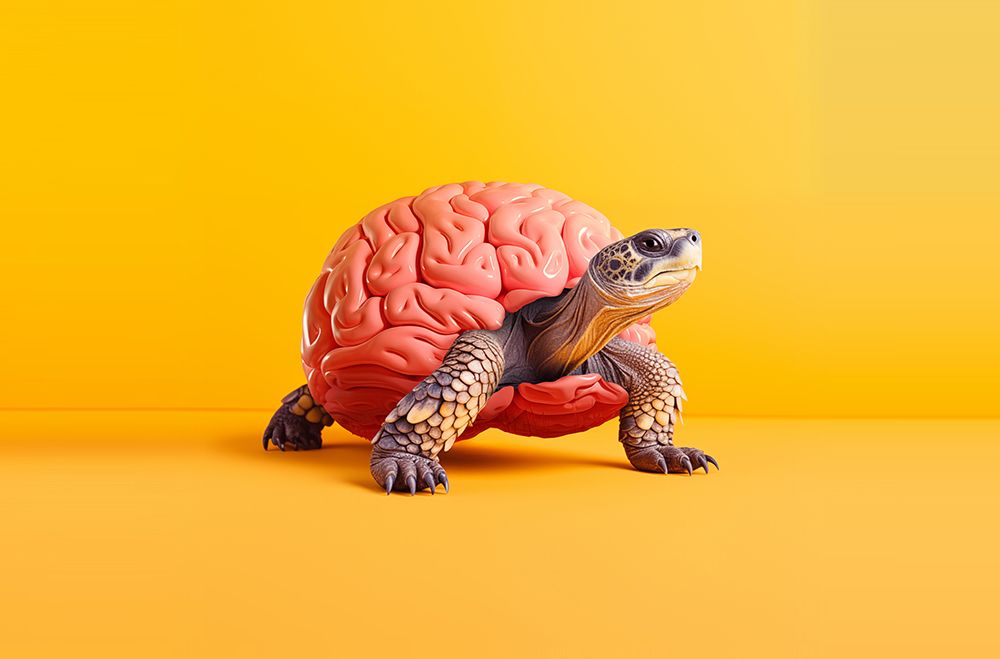 Slow Brain art print by Artem Pozdniakov for $57.95 CAD