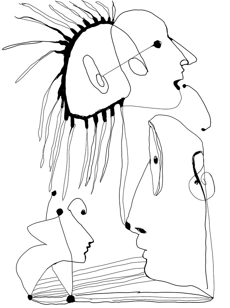 Surrealist drawing art print by Frederic Belaubre for $57.95 CAD