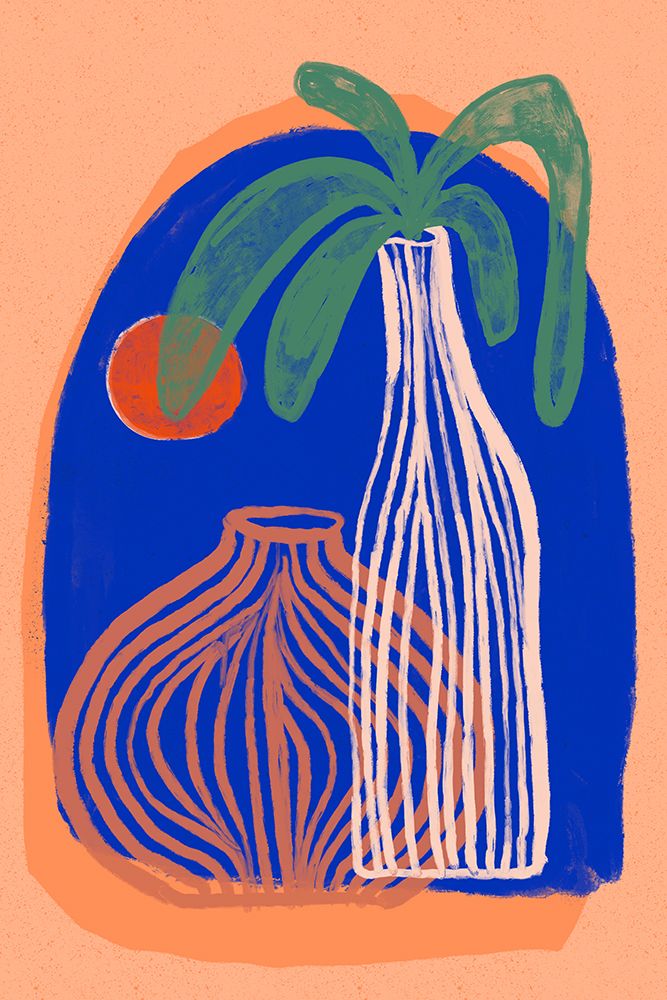 Sunset And Vases art print by Treechild for $57.95 CAD
