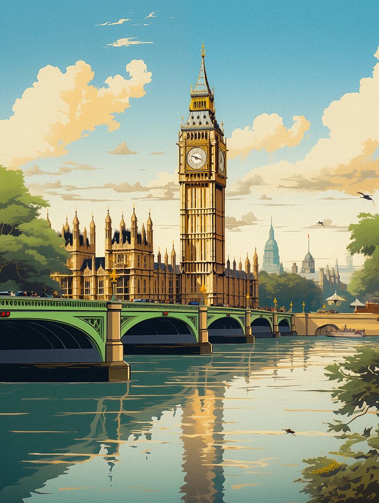 View of London art print by Taudalpoi for $57.95 CAD