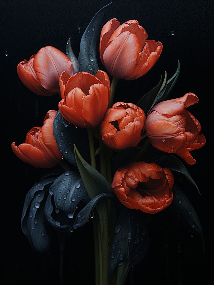 Red Tulips 6 art print by Bilge Paksoylu for $57.95 CAD