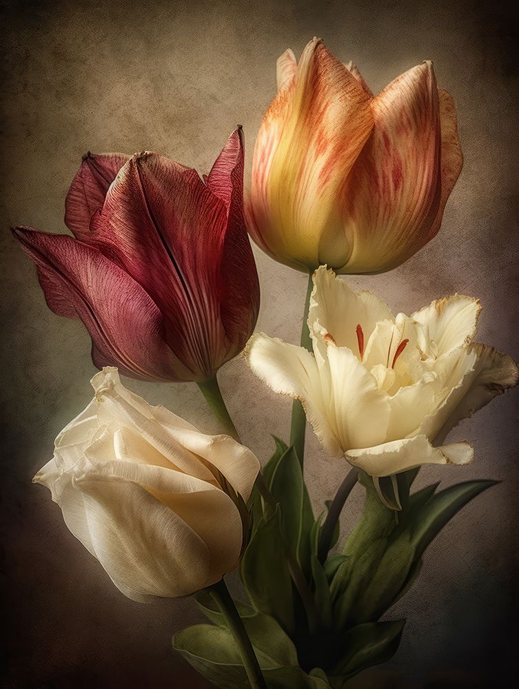 Vintage Flowers 4 art print by Bilge Paksoylu for $57.95 CAD