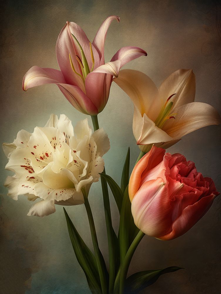 Vintage Flowers 1 art print by Bilge Paksoylu for $57.95 CAD