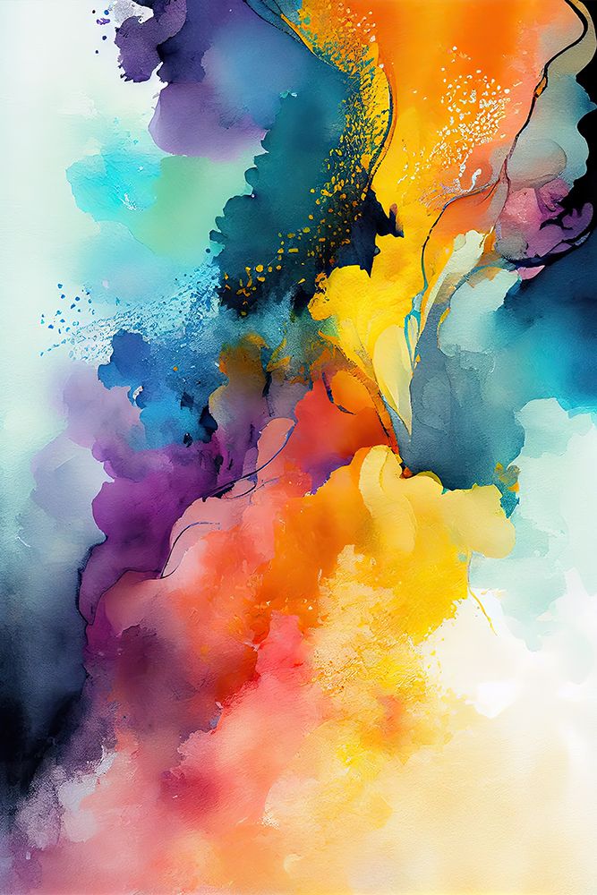 smokey rainbow art print by Mauro for $57.95 CAD