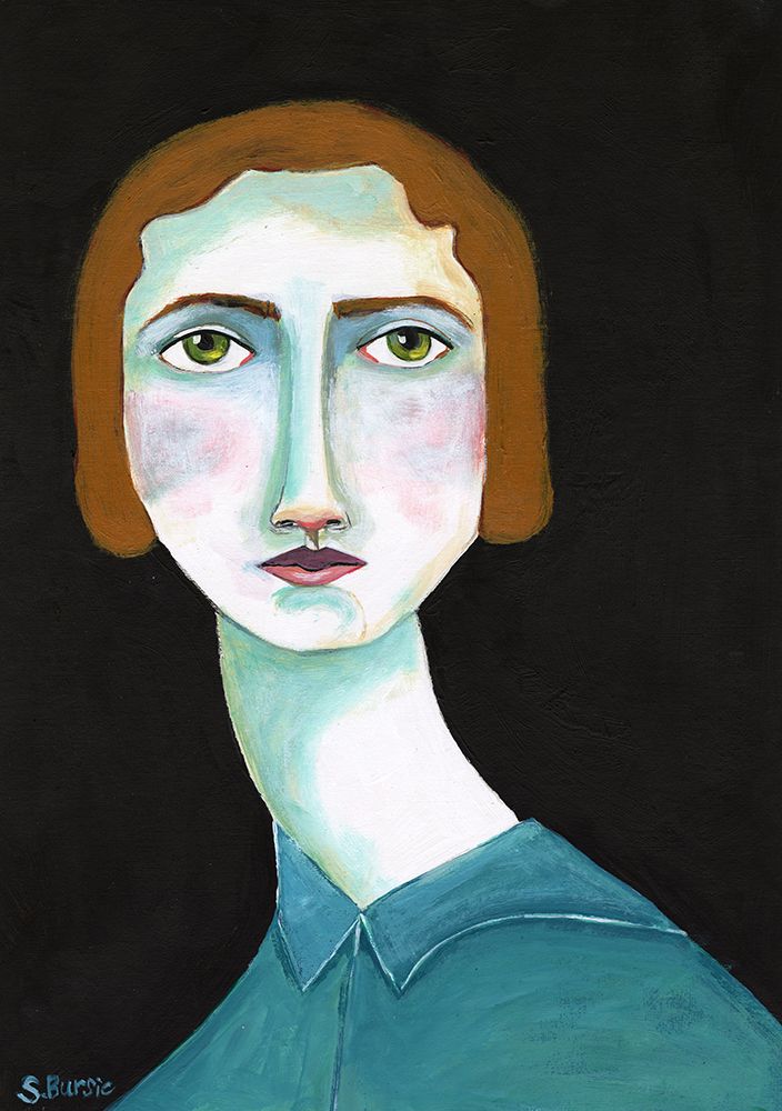 Vintage Lady Looking art print by Sharyn Bursic for $57.95 CAD