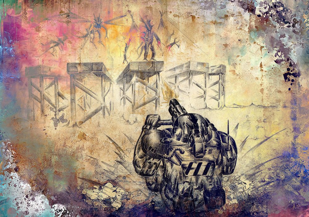 Upadek Zolnierza Do Wodyx1 art print by Rafal Kulik for $57.95 CAD