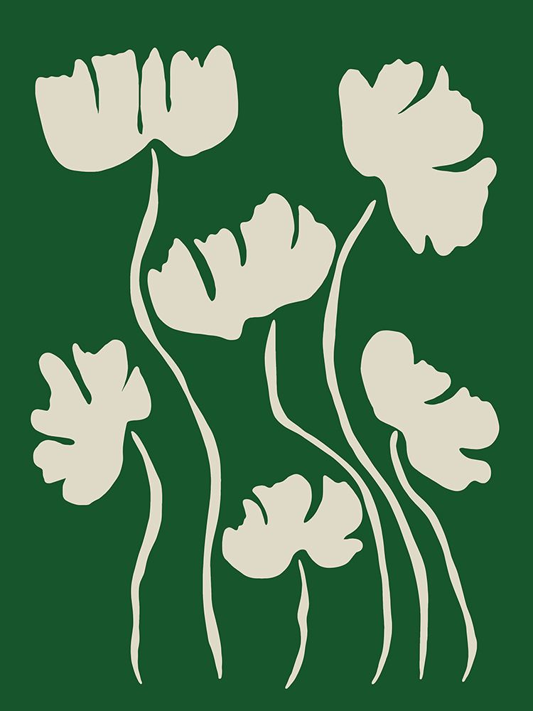 The magical Green floral art print by Miho Art Studio for $57.95 CAD