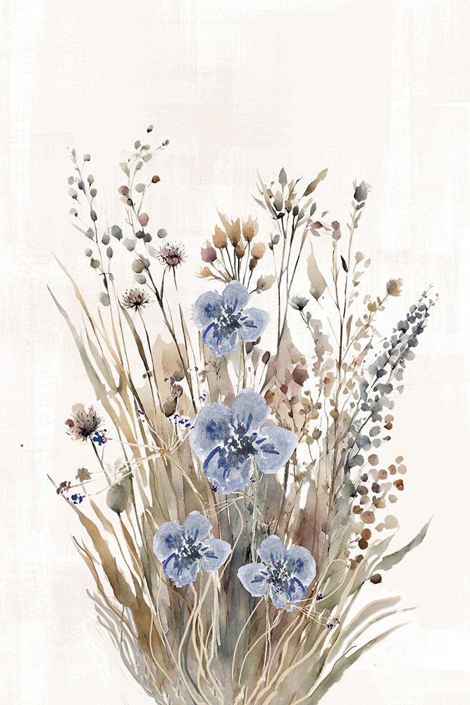 Wild grasses-1 art print by Sally Ann Moss for $57.95 CAD