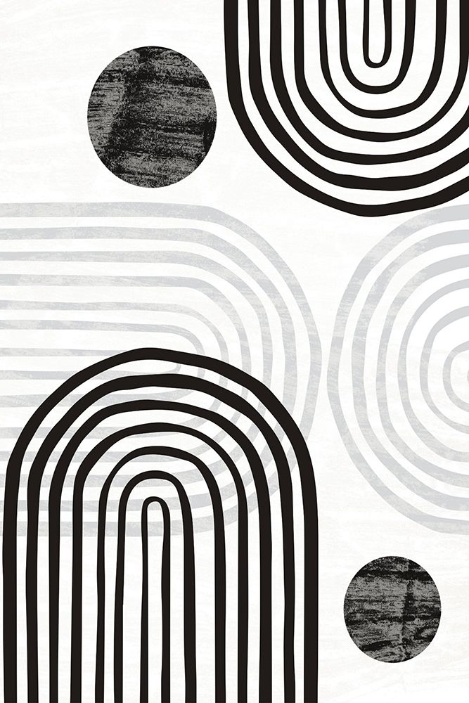 Shapes in Black art print by Sally Ann Moss for $57.95 CAD