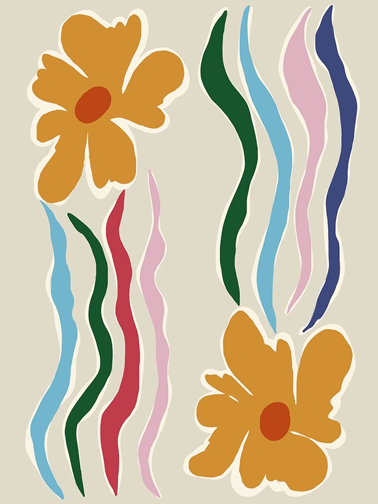 Floral Kite art print by Miho Art Studio for $57.95 CAD