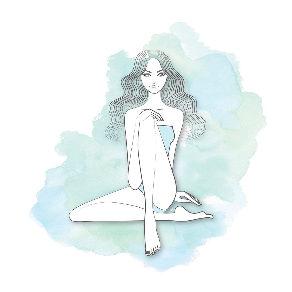 Pastel Mermaid art print by Martina for $57.95 CAD