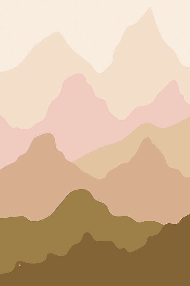 Morning Mountains art print by Martina for $57.95 CAD