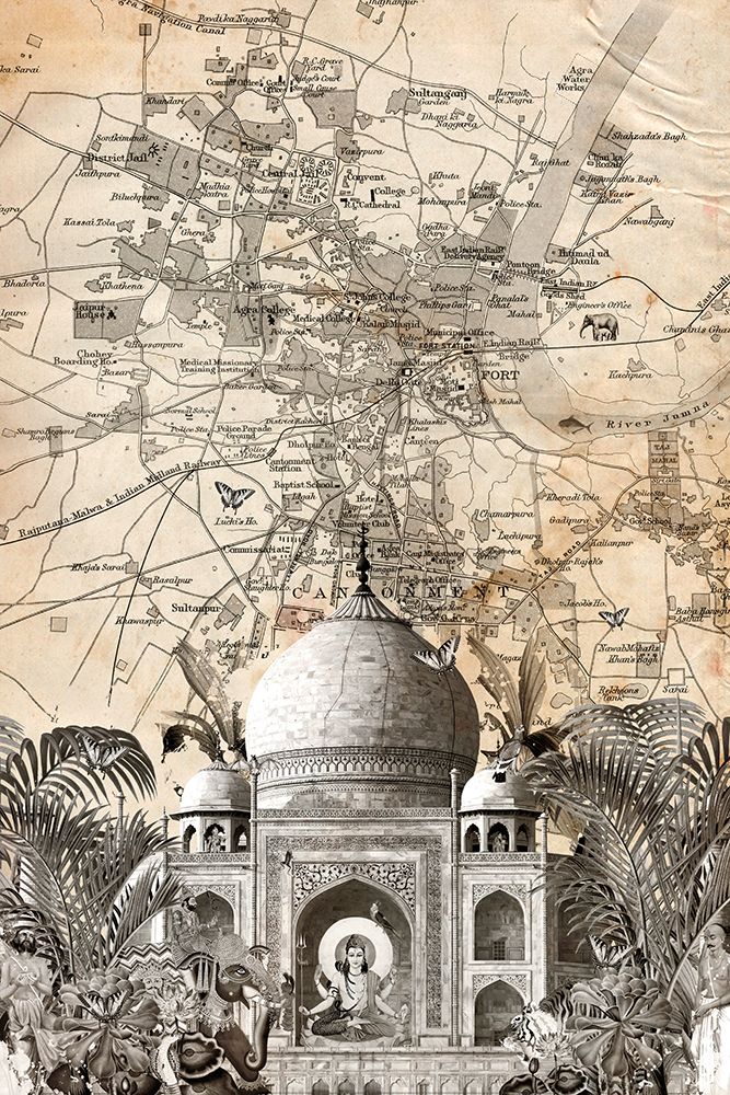 Agra Taj Mahal (City Breaks) art print by Simon Goggin for $57.95 CAD