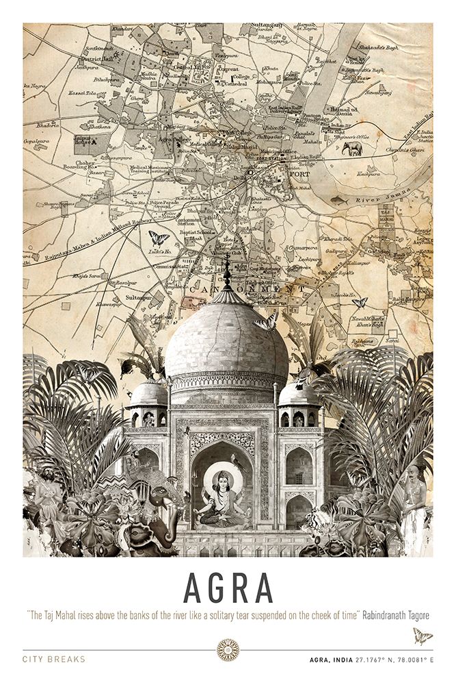 Agra Taj Mahal (City Breaks) art print by Simon Goggin for $57.95 CAD