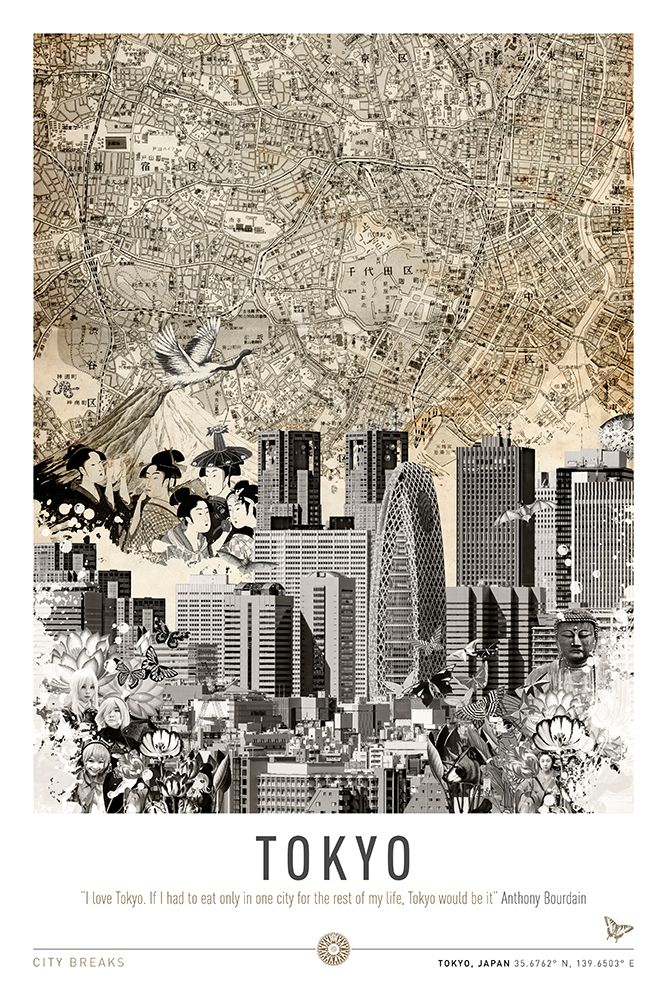 Tokyo (City Break) art print by Simon Goggin for $57.95 CAD