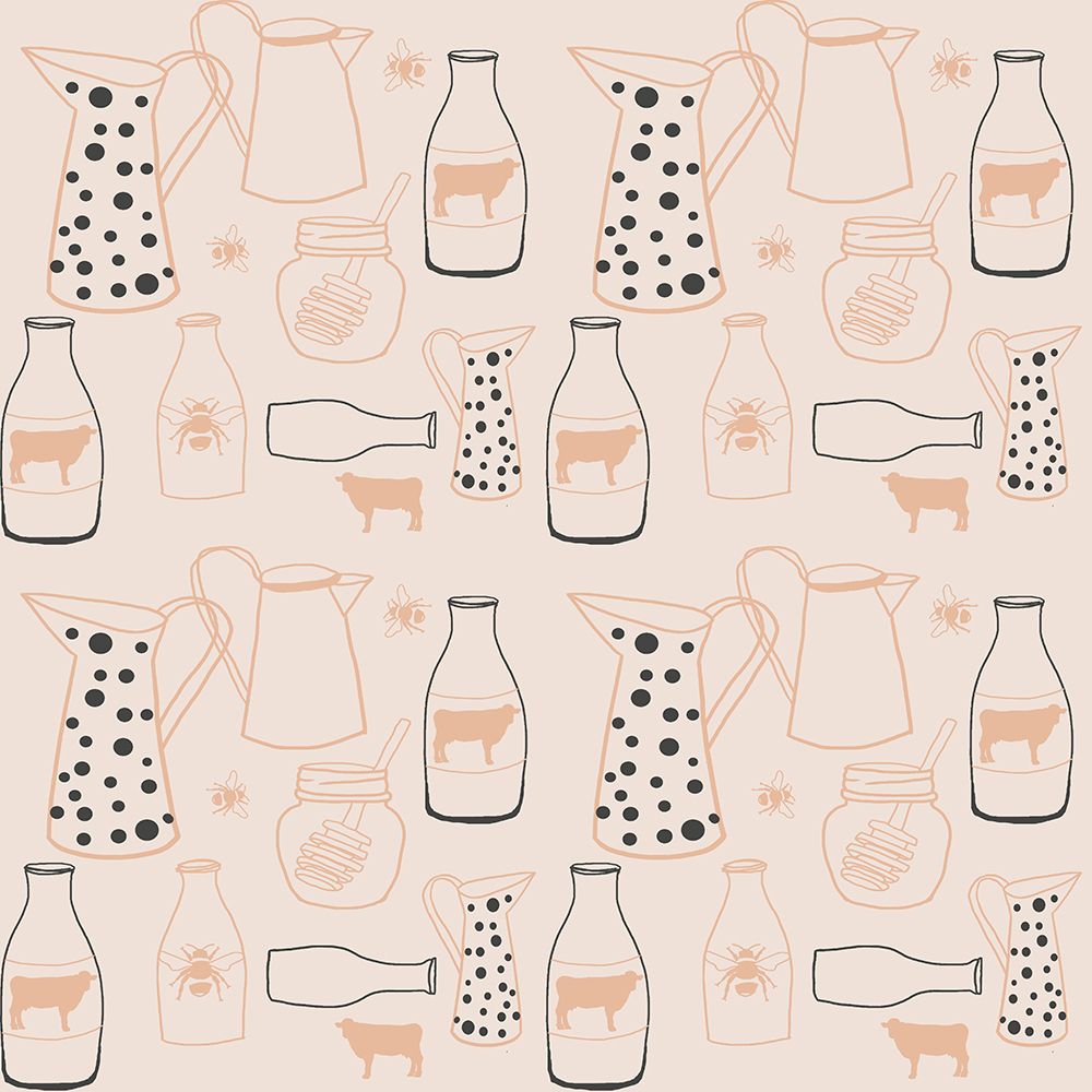 Milk a Honey Pattern art print by Gemma Bardot for $57.95 CAD