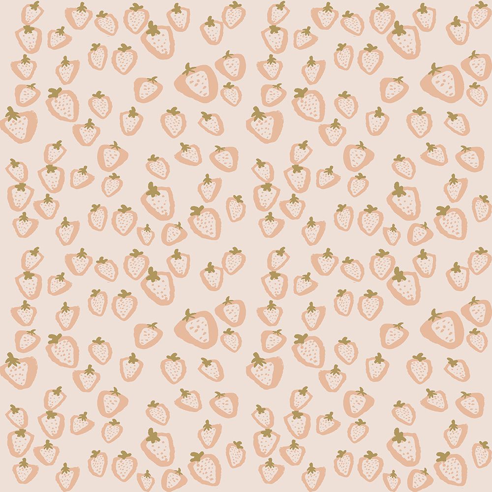 Strawberry Summer Pattern art print by Gemma Bardot for $57.95 CAD
