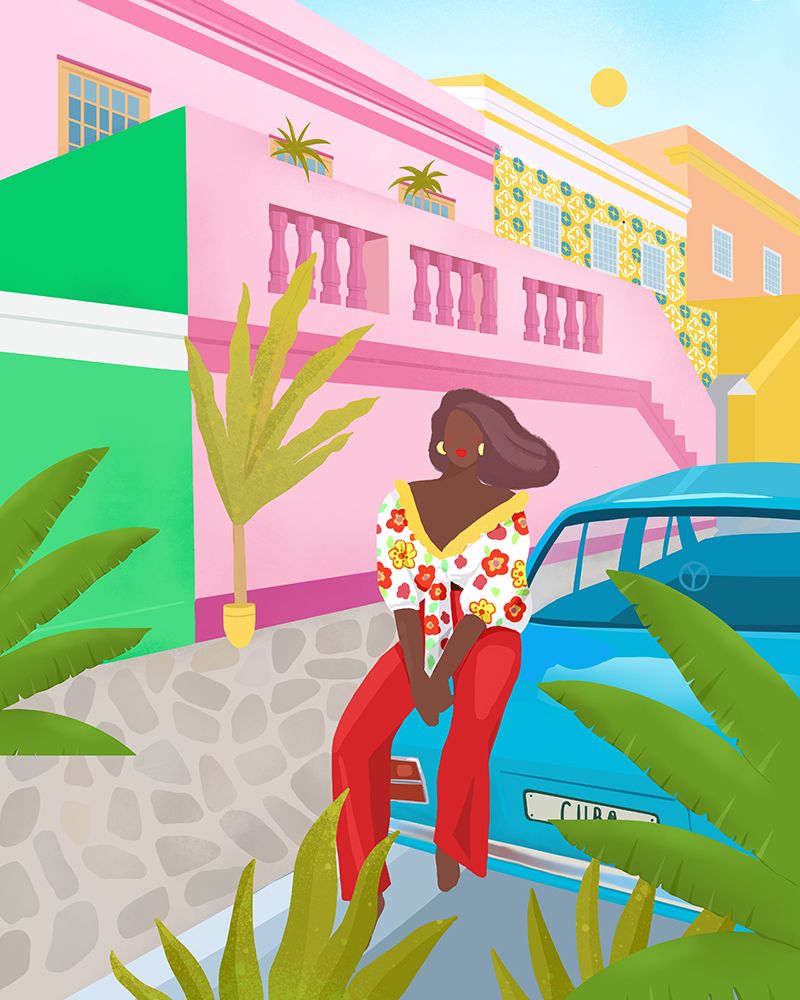 Tropical Woman art print by Petra Lizde for $57.95 CAD