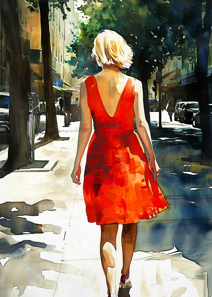 Woman Life   a Walk In the Sun art print by Justyna Jaszke for $57.95 CAD