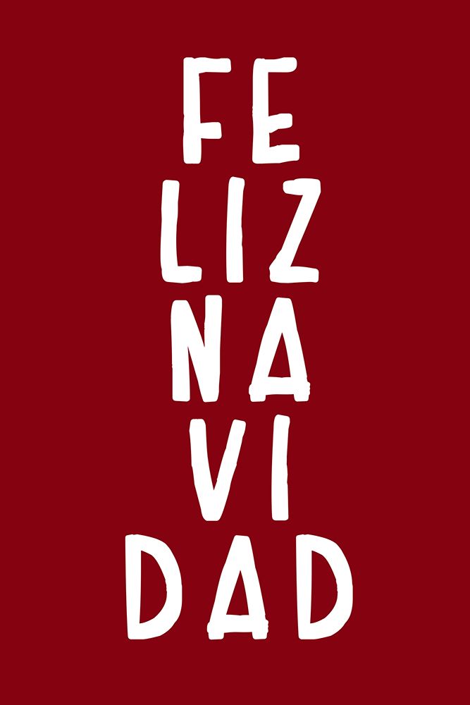 Simple feliz Navidad art print by Rosana Laiz Blursbyai for $57.95 CAD