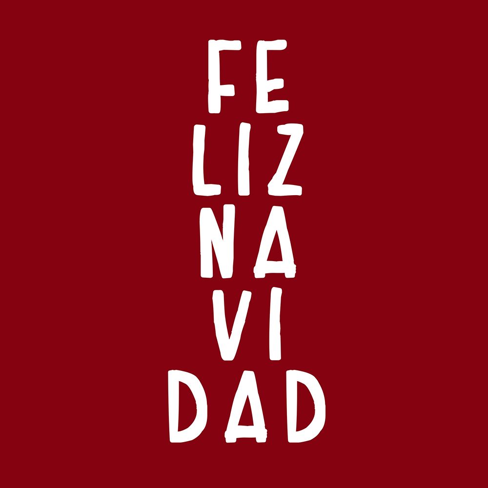 Simple feliz Navidad art print by Rosana Laiz Blursbyai for $57.95 CAD