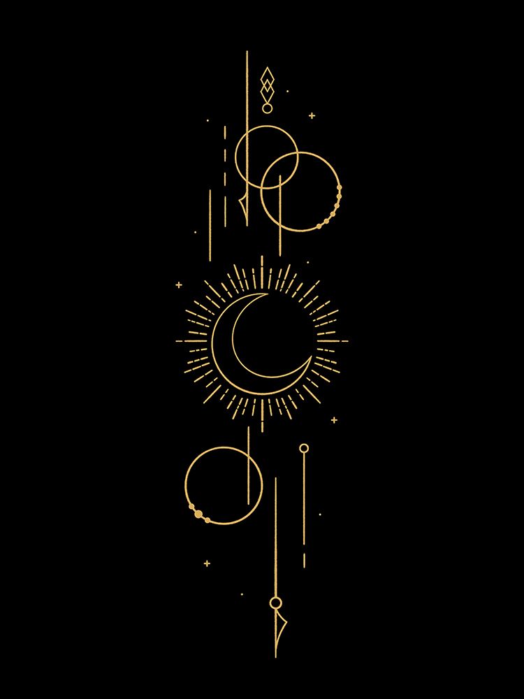 Moon Rays Vertical New art print by XYZ Studio for $57.95 CAD