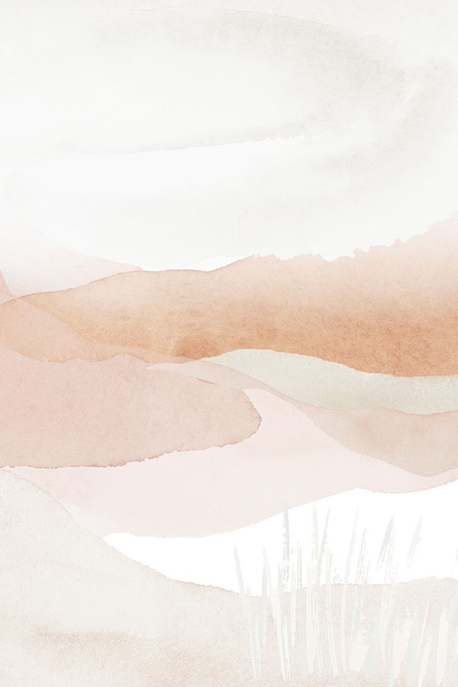 Mountains in pink-1 art print by Sally Ann Moss for $57.95 CAD