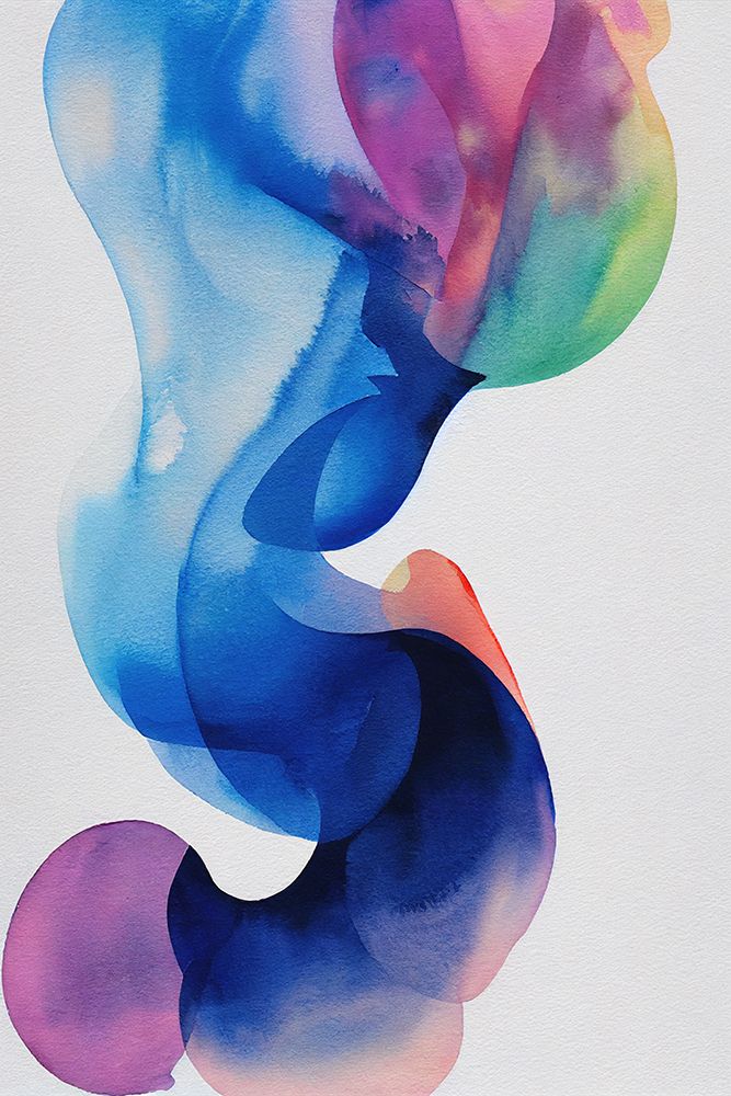 Nature Inspired Abstract Watercolor  (Day 33) art print by Mauro for $57.95 CAD