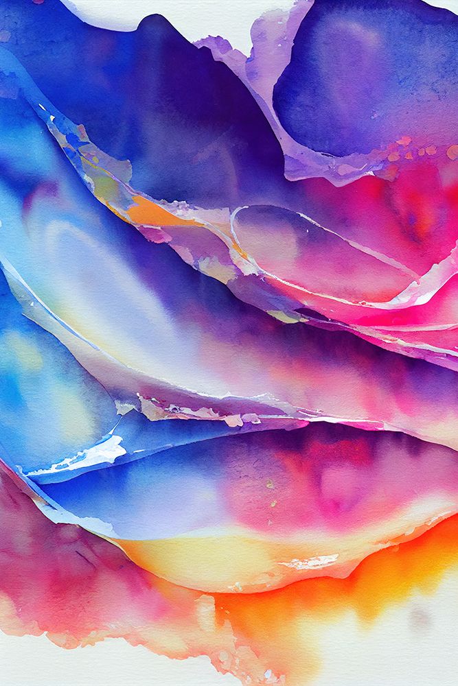 Nature Inspired Abstract Watercolor  (Day 35) art print by Mauro for $57.95 CAD