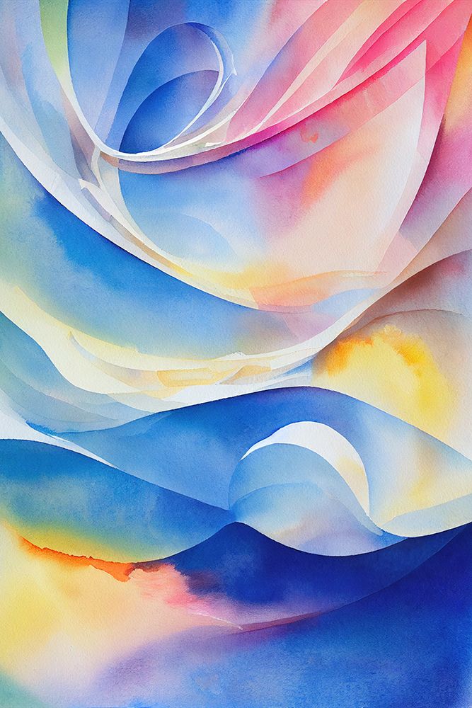 Nature Inspired Abstract Watercolor  (Day 38) art print by Mauro for $57.95 CAD